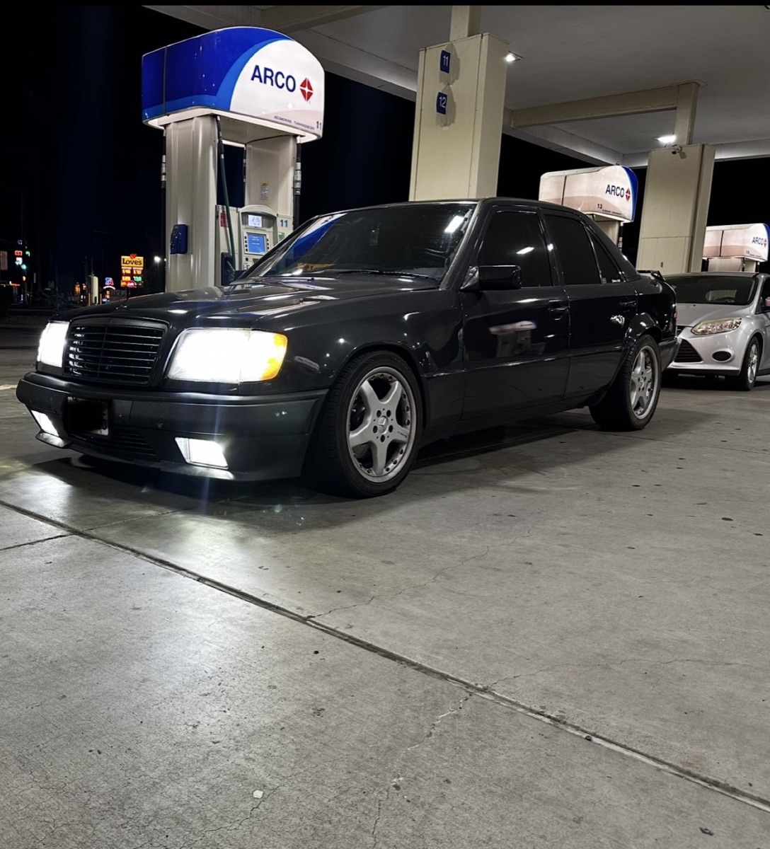 Black 1995 Mercedes E320 W124 project car